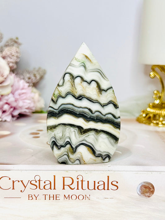 Orange Calcite Flame 8cm
