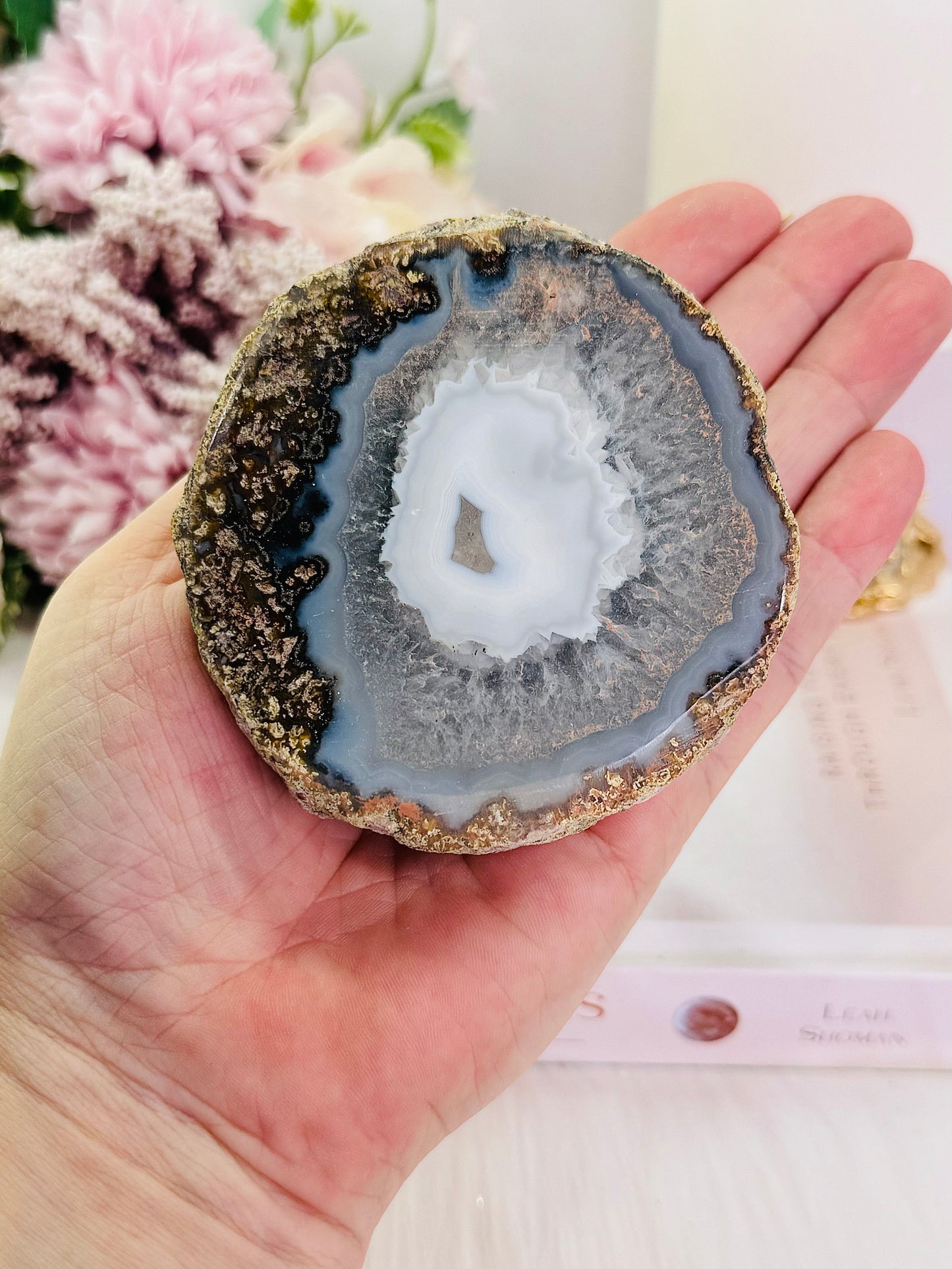 Beautiful Natural 258gram Agate Geode From Brazil