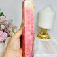 Large Thulite Tower with Epidote Inclusions 19.5cm