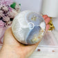 Large Flower Agate Sphere On Stand 848g