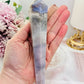 Beautiful Tall Natural Agate Carved Wand | Tower 18cm Tall Including Stand