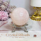 Rose Quartz Sphere On Stand 275g
