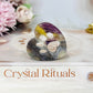 Fluorite Carved Animal Paw Print 5cm