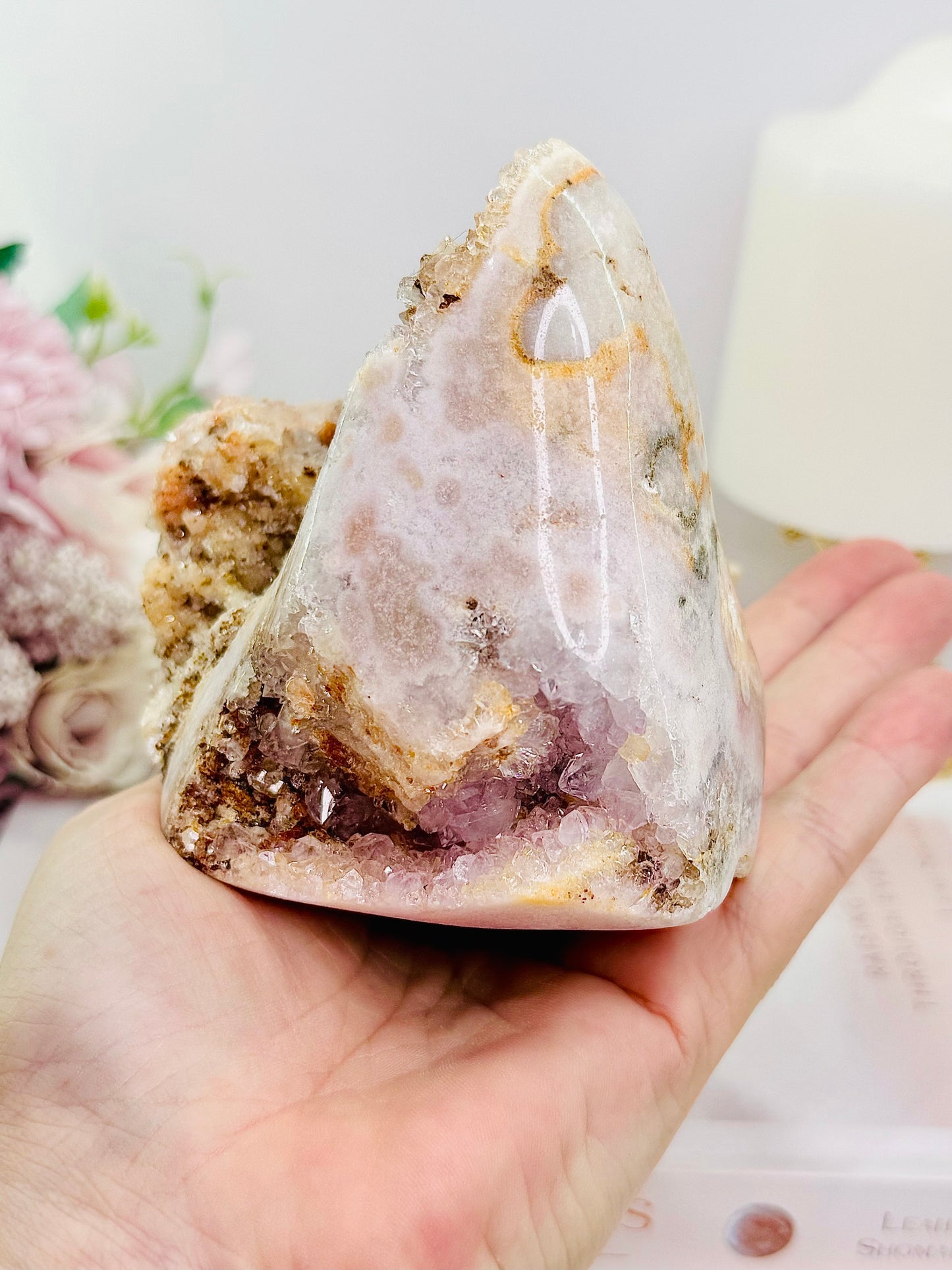 Large Natural Pink Amethyst Freeform | Cluster From Brazil 729grams