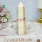 Pink Banded Calcite | Pork Stone Tower 9.5cm