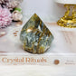 Natural Blue Onyx | Banded Calcite Rough Polished Top 221g