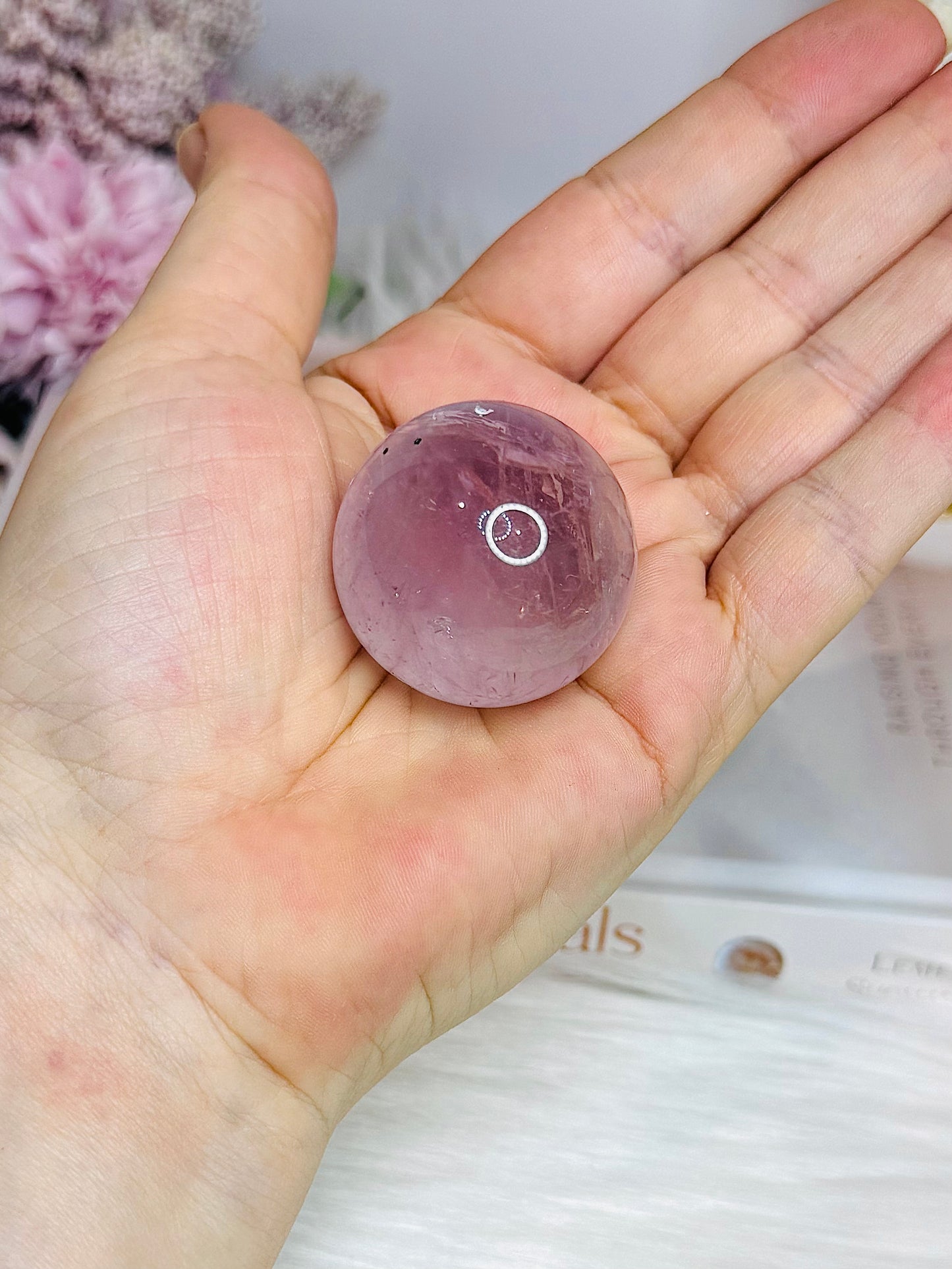 Amethyst Sphere on Stand 65g