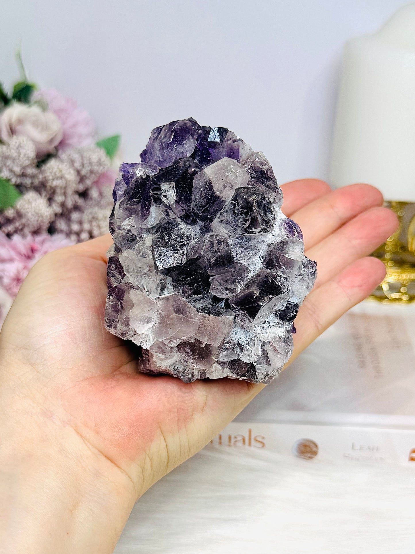 Amethyst Base Cut Cluster 478g
