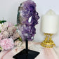 High Grade Deep Purple Amethyst Cluster On Stand 19cm