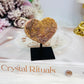 Amethyst Carved Heart On Stand From Brazil 6cm