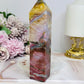 Indian Jade Colourful Tower 19.5cm 300g