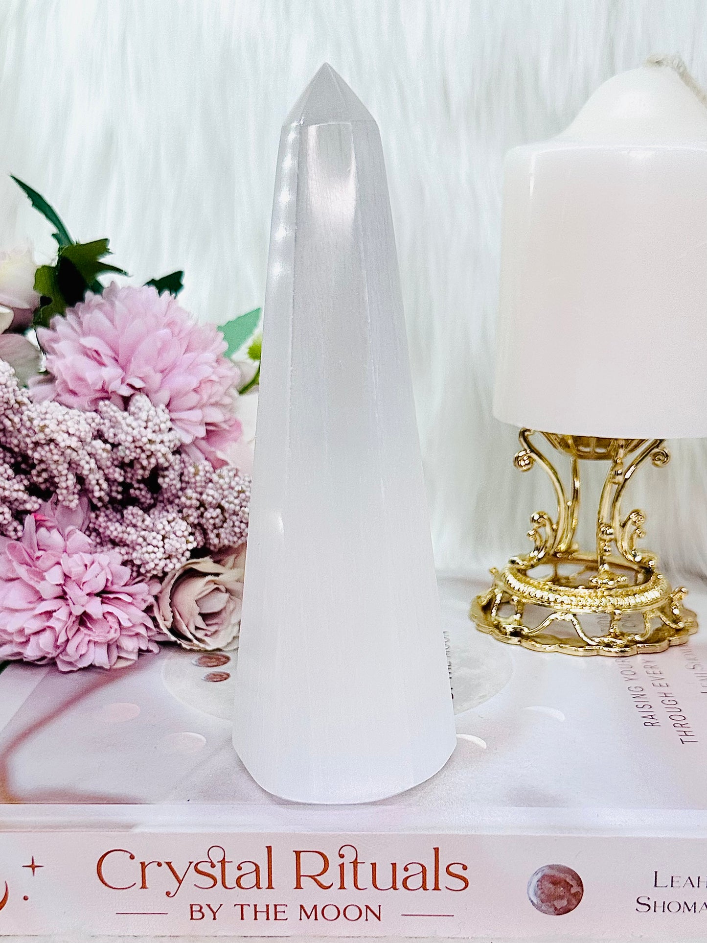 Absolutely Gorgeous Tall 15cm Selenite Obelisk | Tower