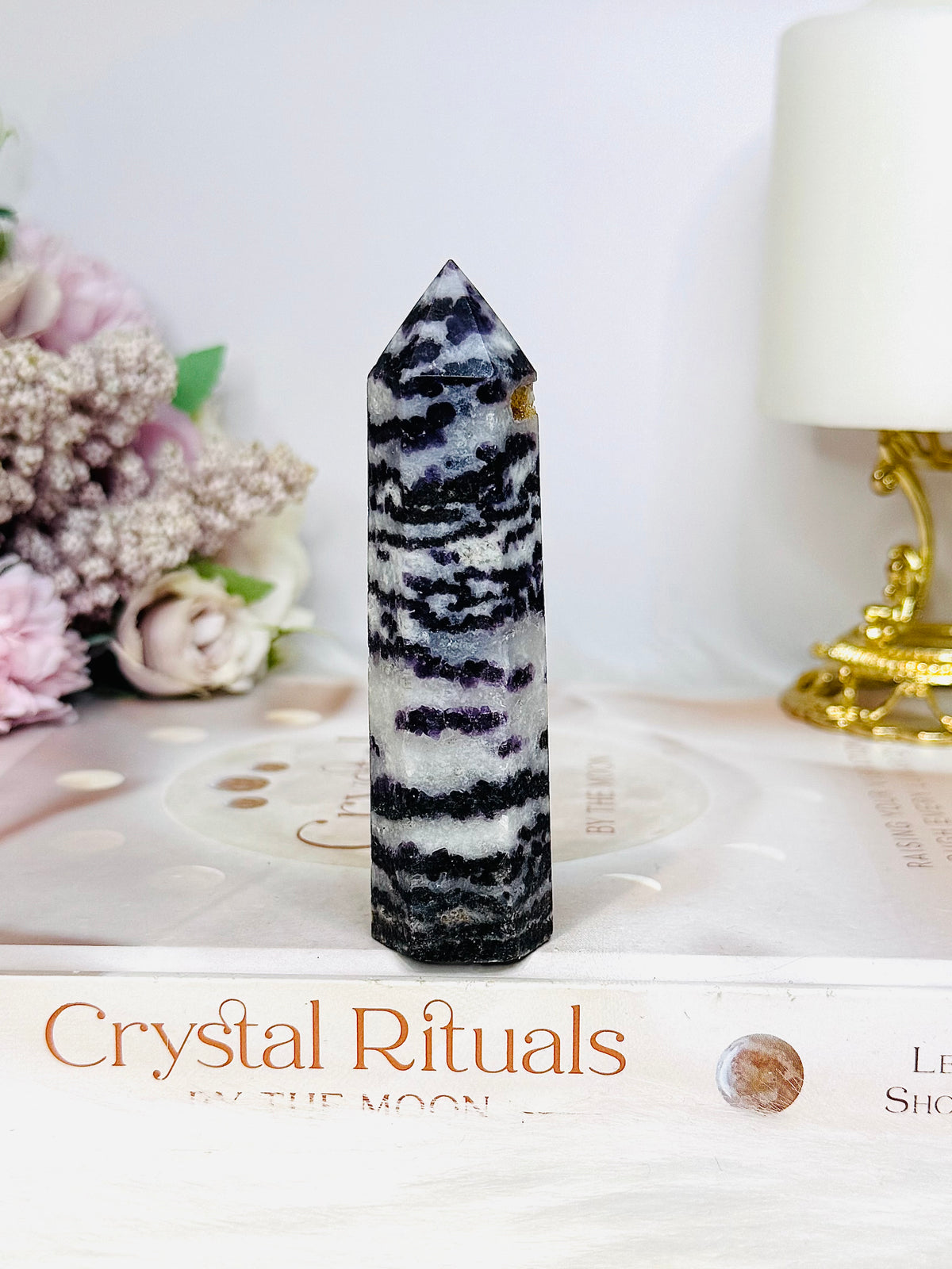 Purple Sphalerite Tower 9.5cm