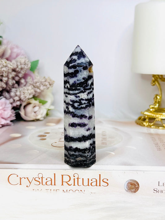 Purple Sphalerite Tower 9.5cm