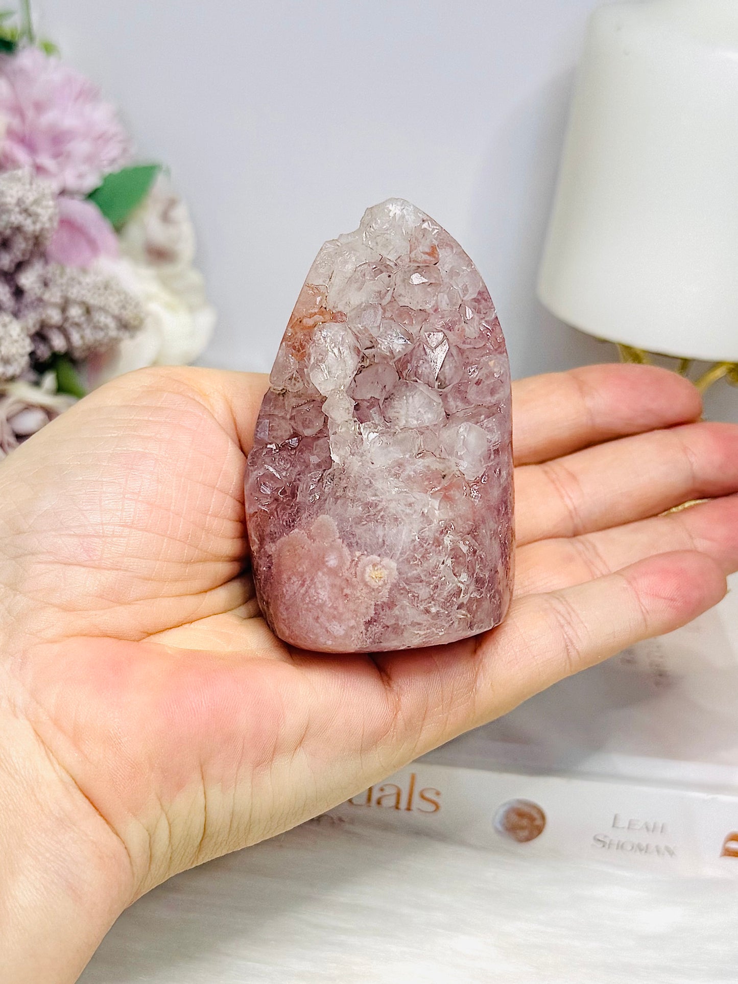 Pink Amethyst Druzy Freeform 7cm