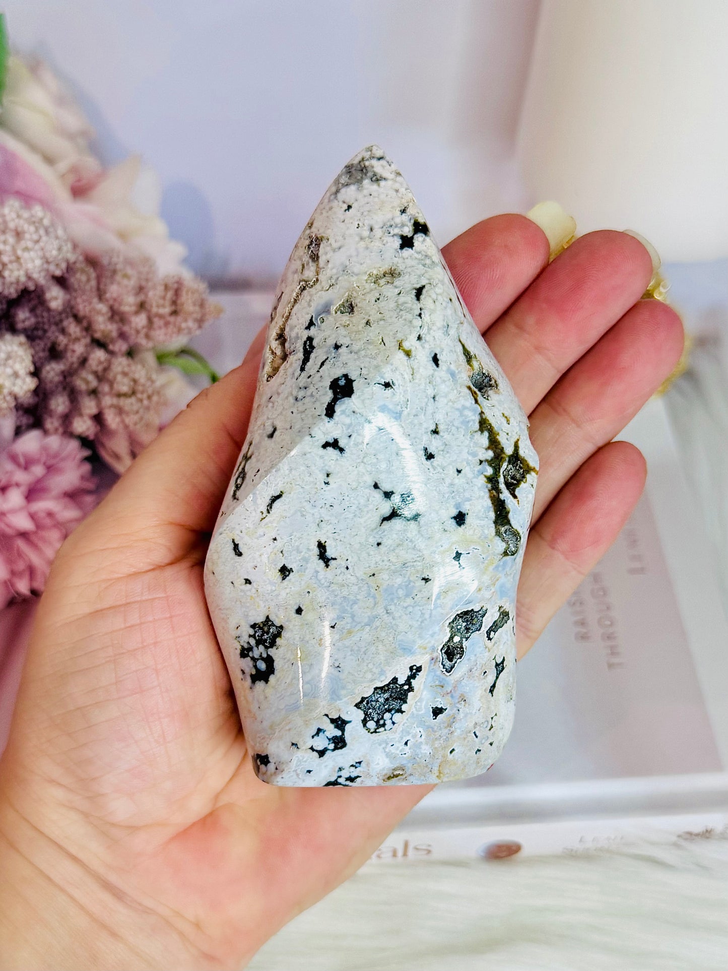 Beautiful Chunky 11cm Ocean Jasper Flame