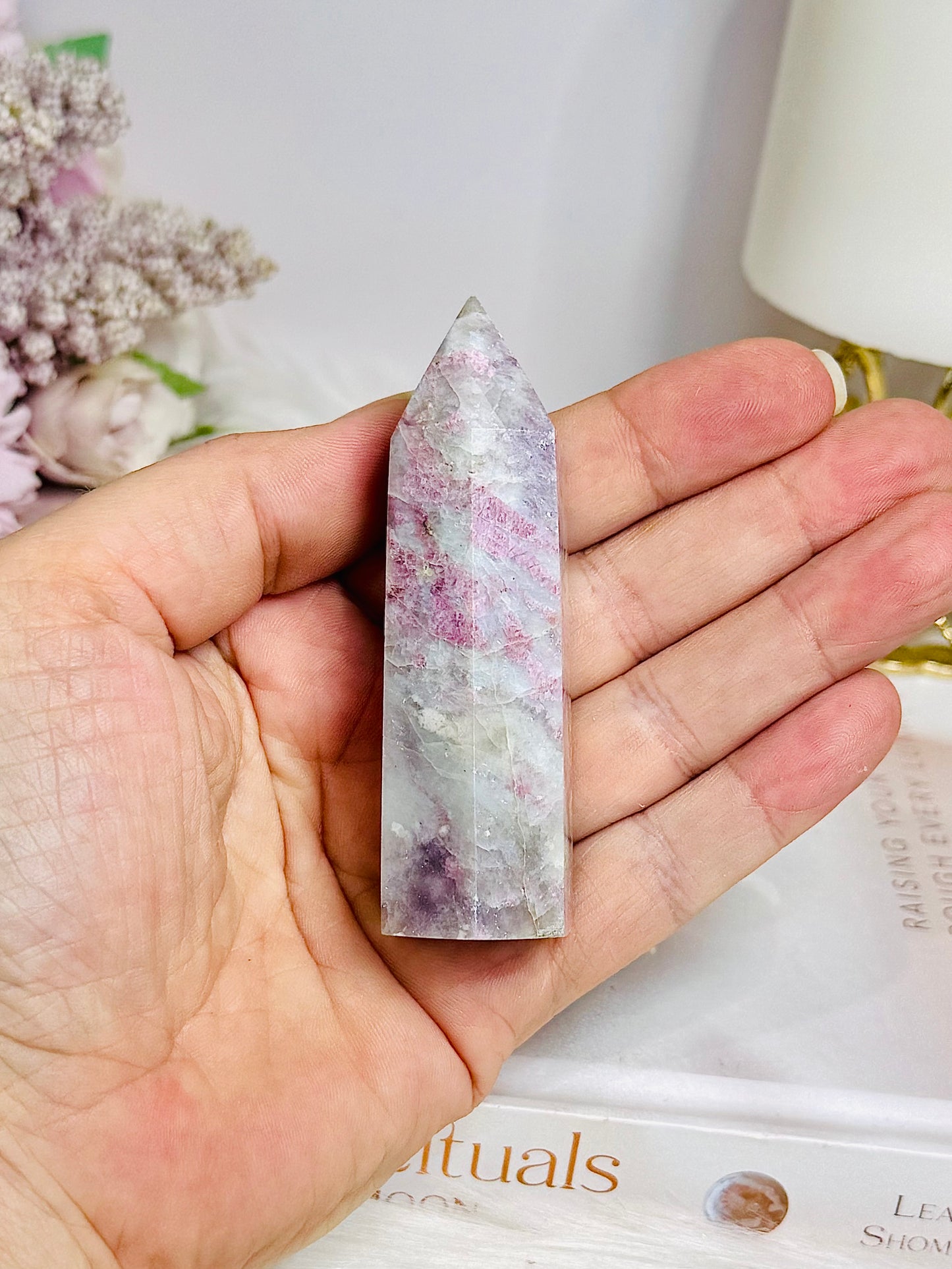 Chunky Pink Tourmaline Tower 8cm