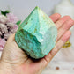 A Rare Stone ~ Chunky Natural Inca Turquoise Carved Freeform | Tower 8cm 334g