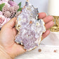 Pink Amethyst Druzy Slab 12cm