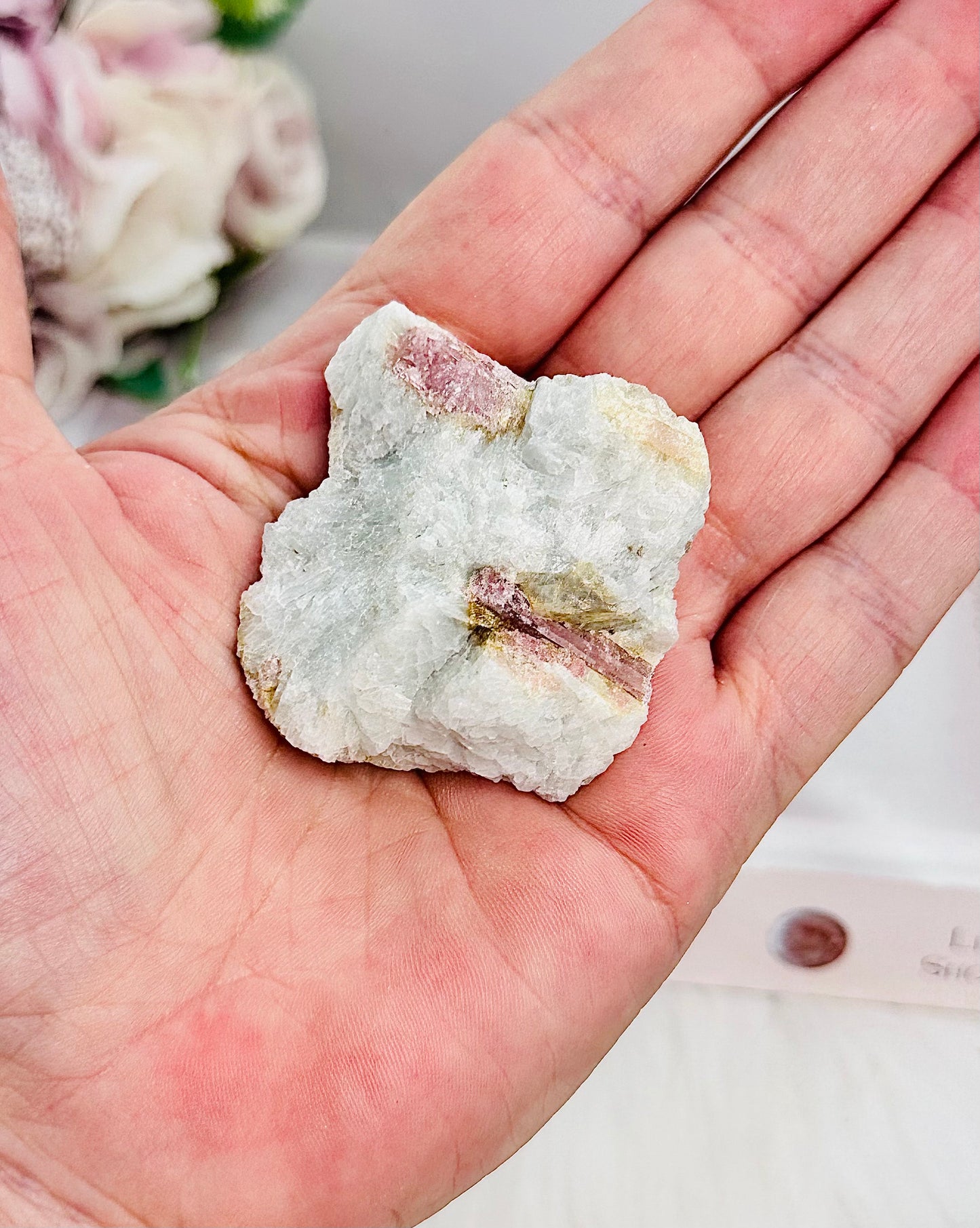 Raw Natural Set of 2 ~ Chevron | Dream Amethyst & Pink Tourmaline Specimen