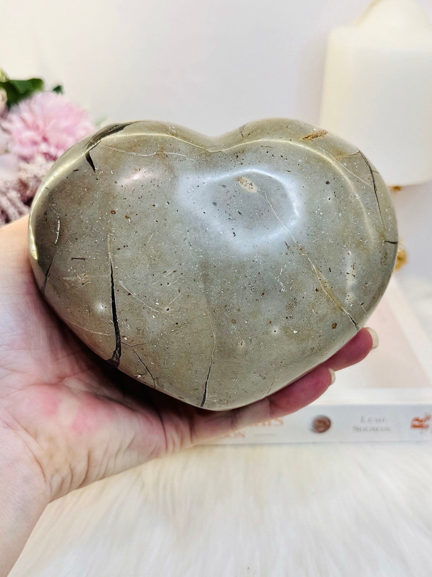 ⚜️ SALE ⚜️ WOW!!!!! Huge 1.25KG Septarian Dragon Stone Heart 13.5cm Absolutely Incredible