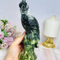 Large Chunky Jade Carved Parrot 20.5cm 770g