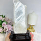 Large Natural Selenite On Timber Stand 21cm 1.1KG