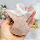 Chunky Pink Amethyst Carved Angel 10.5cm 332g