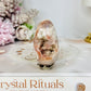 Druzy Flower Agate Egg On Stand 5.5cm