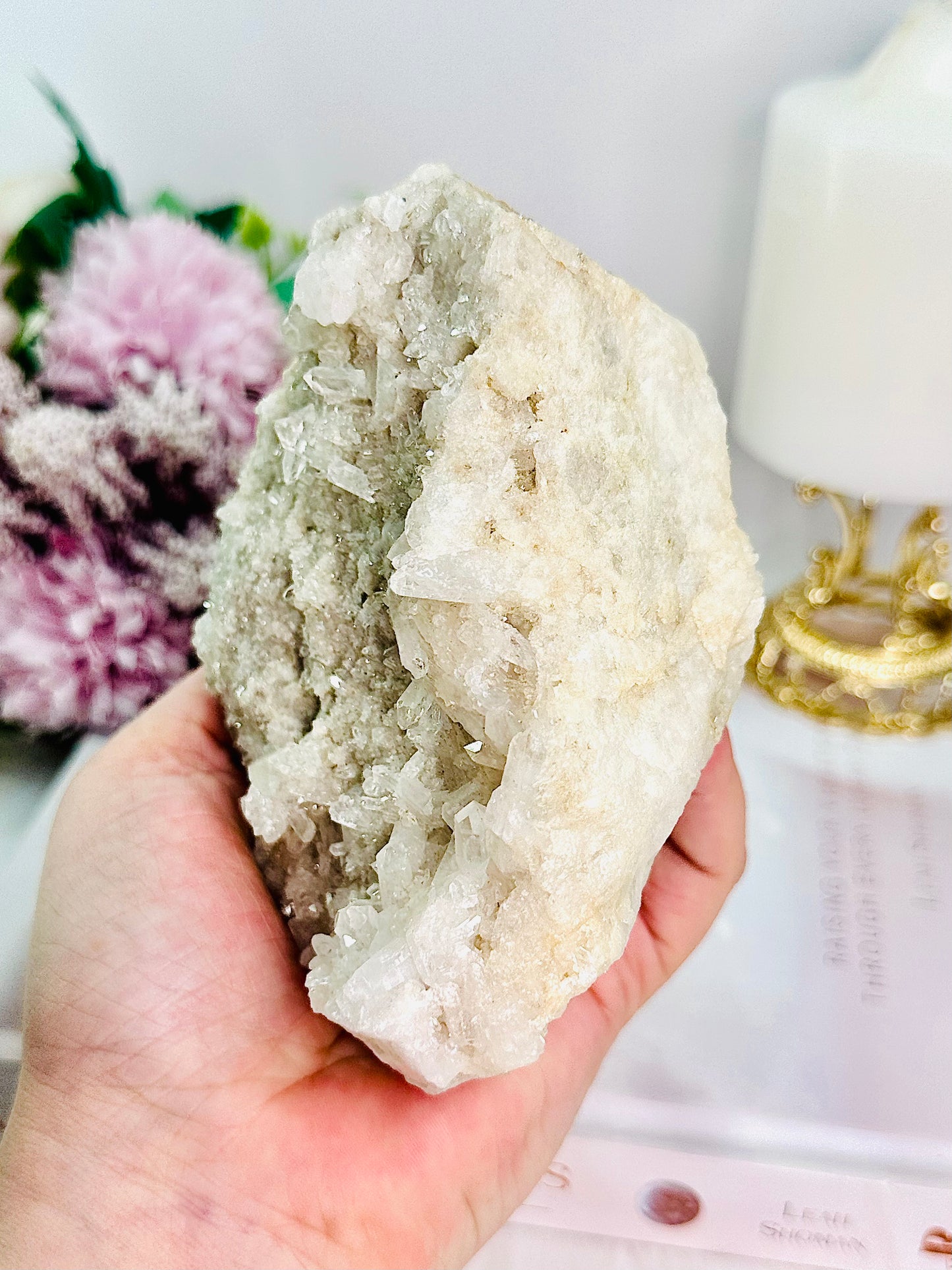 A Master Healer ~ Gorgeous Large 621gram Clear Quartz Cluster Freeform From Brazil