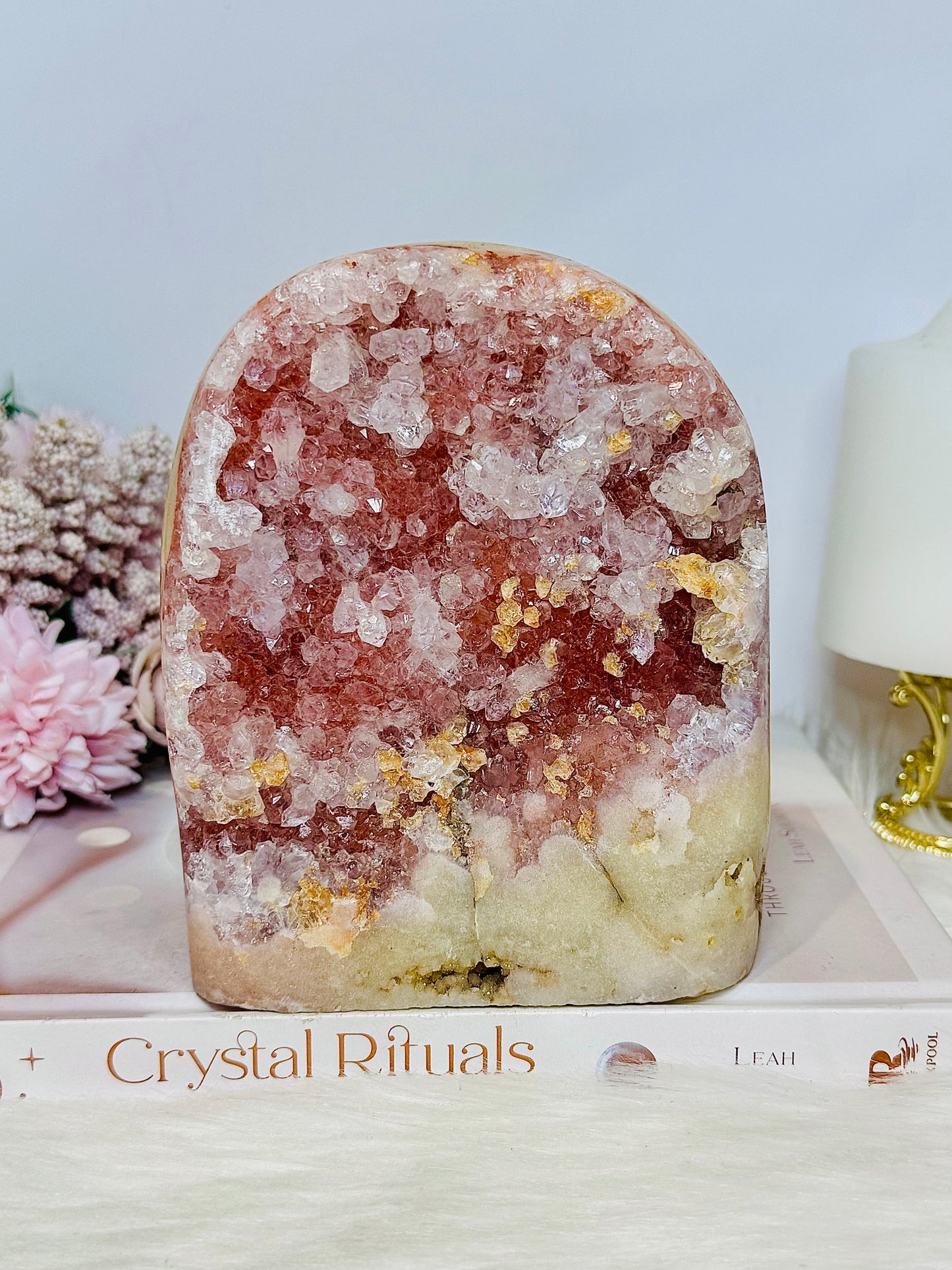 Huge Pink Amethyst Base Cut Cluster | Freeform 2.15KG From Brazil