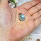 Silver Aquamarine Pendant in Gift Bag