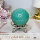 Amazonite Sphere On Stand 289g