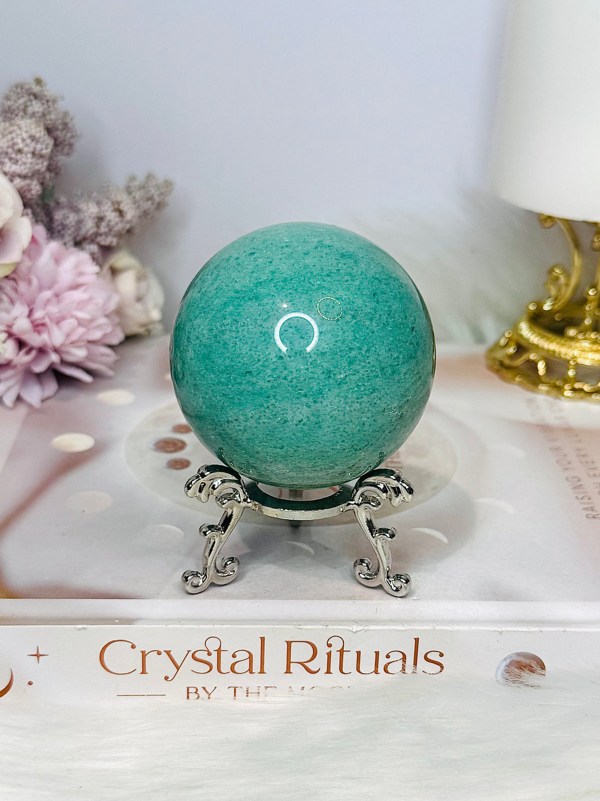 Amazonite Sphere On Stand 289g