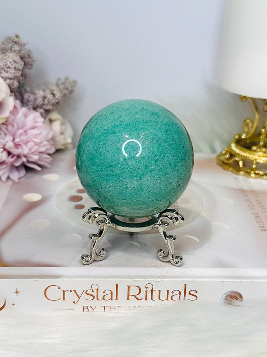 Amazonite Sphere On Stand 289g