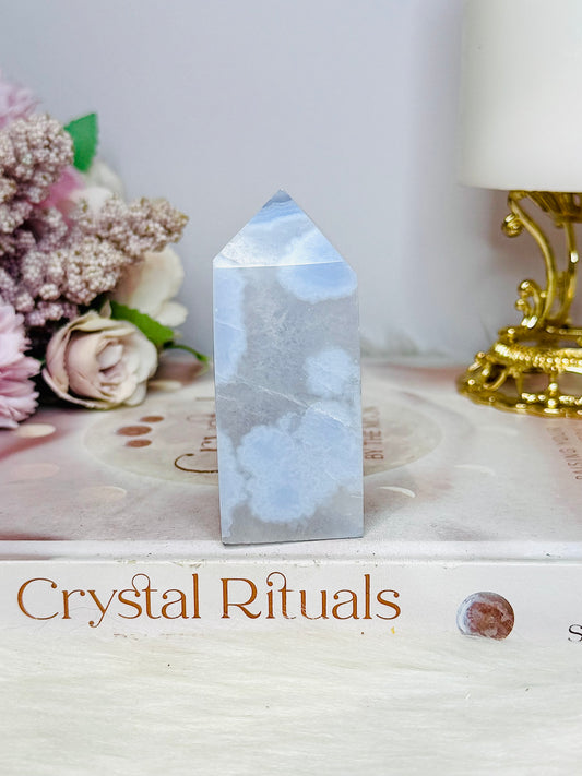 Blue Lace Agate Tower 7.5cm