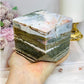 Large Ocean Jasper Carved Cube 1.18KG