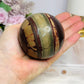 Large Zebra Rock Sphere on Stand 452g