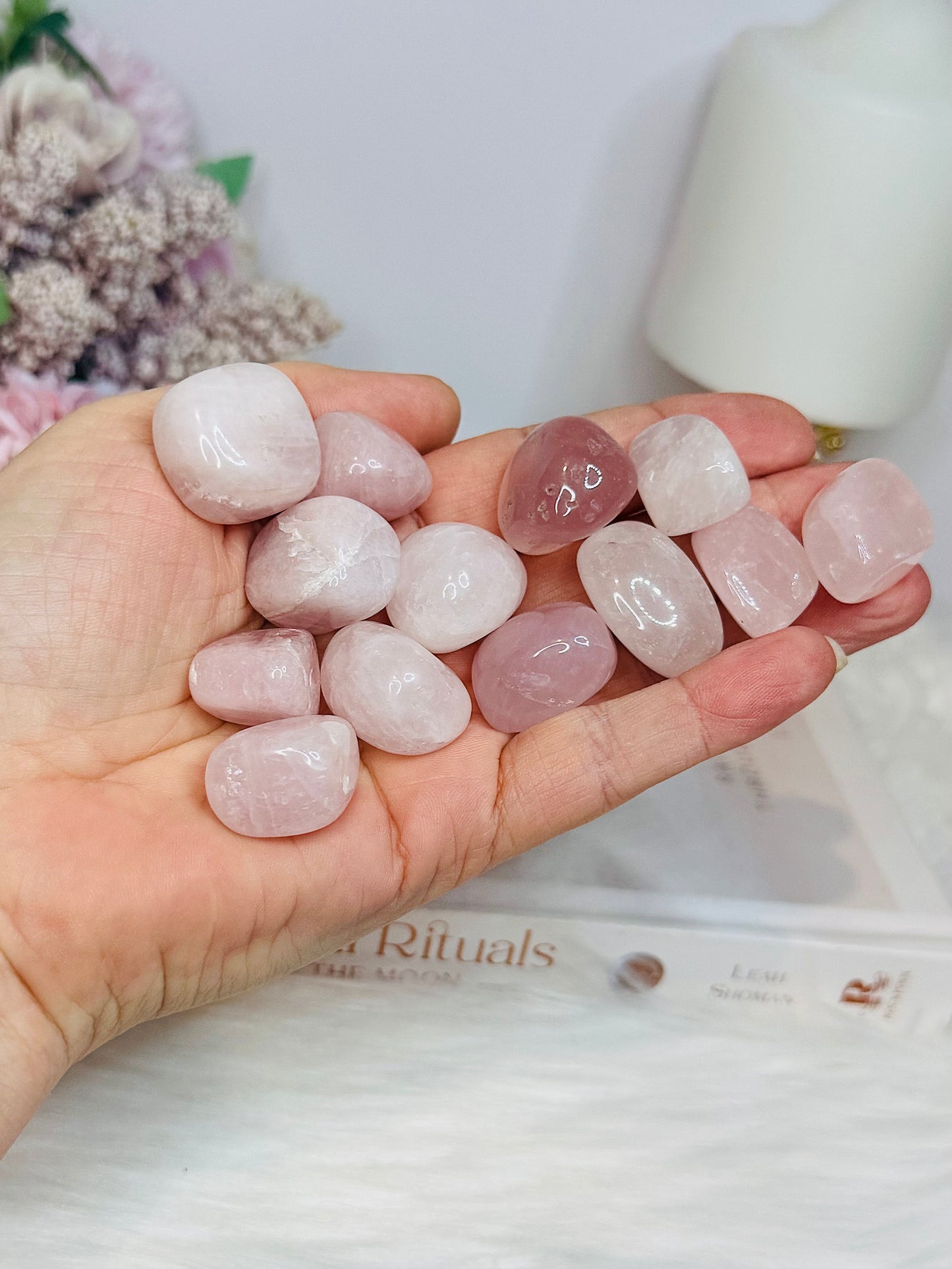 Rose Quartz Tumble Stones $3 each