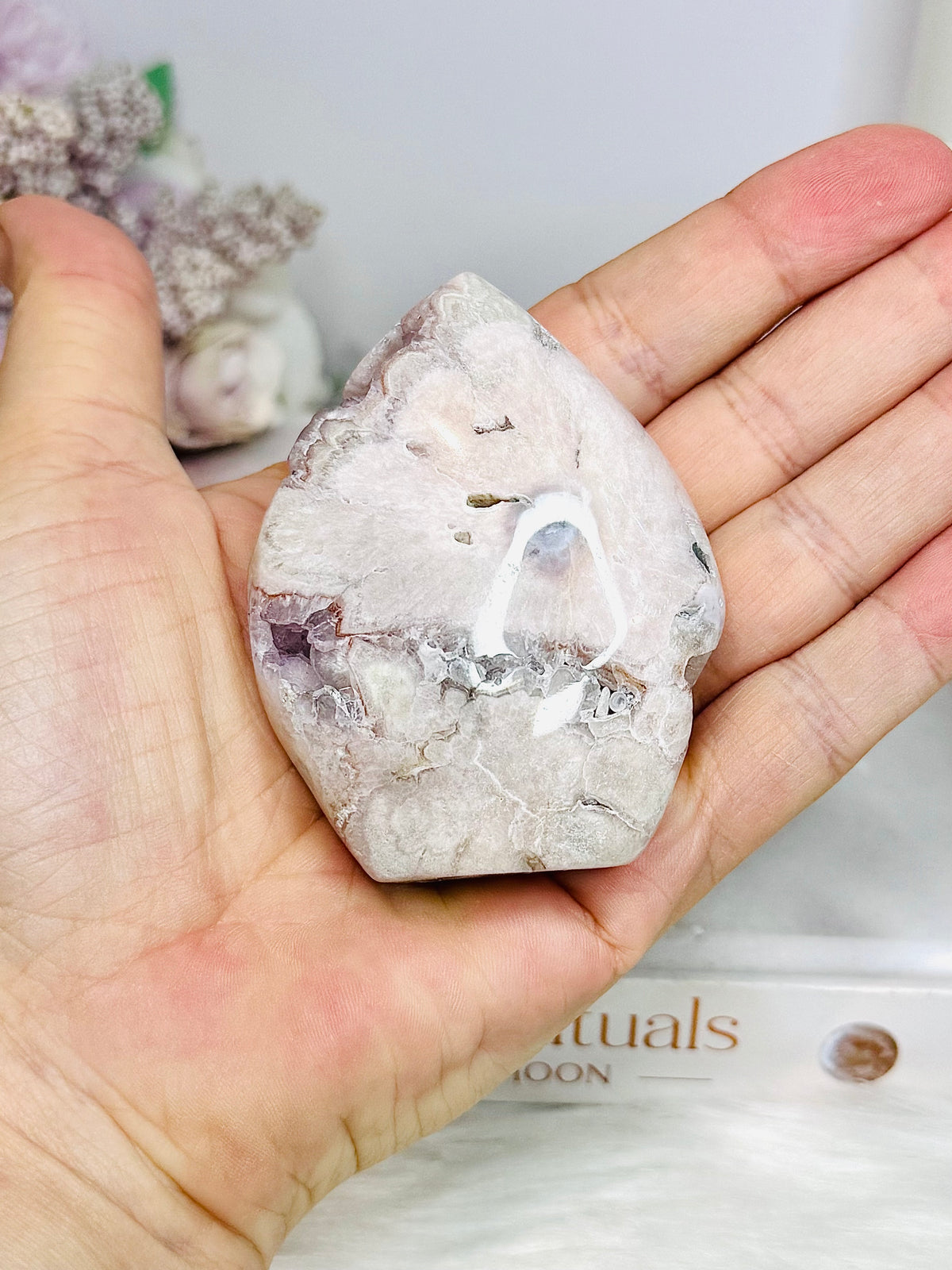Pink Amethyst Druzy Flame | Freeform 7cm