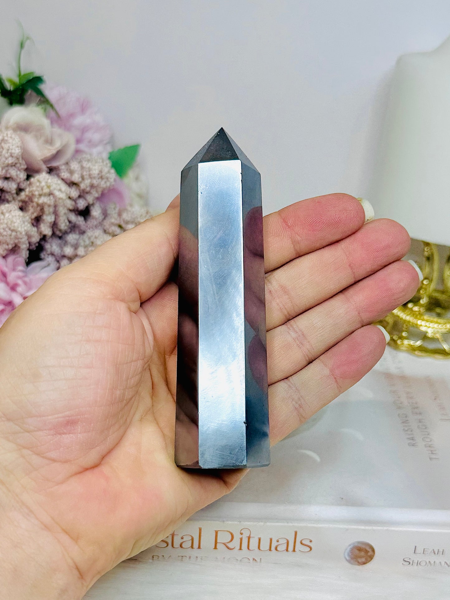 Hematite Tower 10.5cm