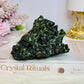 A Collectors Piece ~ Rare High Grade Green Hedenbergite Quartz Crystal Cluster 9.5cm 367g