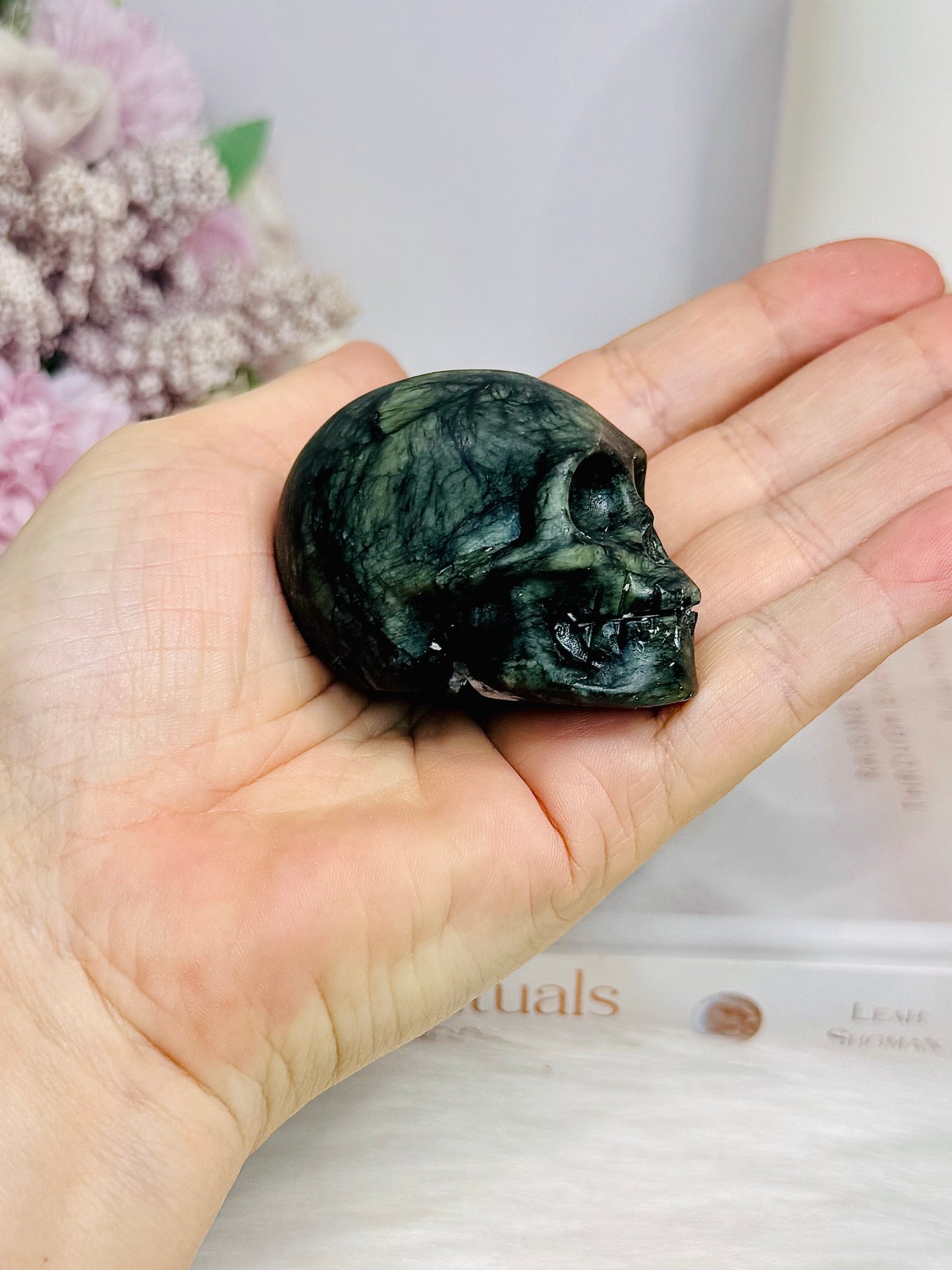 Green Jade Skull 5.5cm