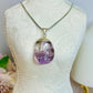 Amethyst Silver Pendant on Silver Chain in Gift Bag