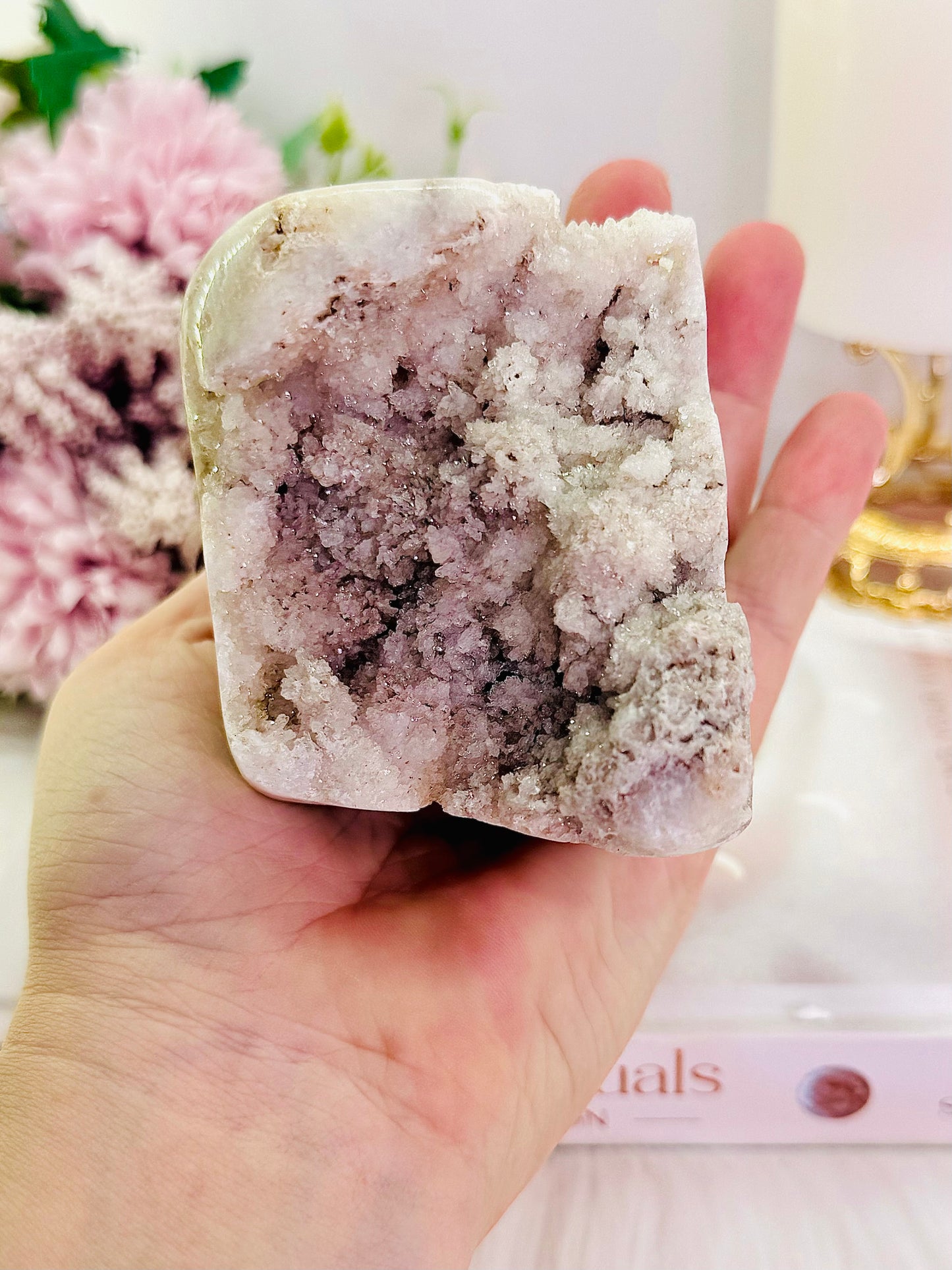 ⚜️ SALE ⚜️ Stunning 442gram Druzy Pink Amethyst Freeform From Brazil