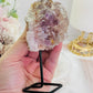 Druzy Pink Amethyst Cluster On Stand 12cm