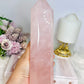 Large Chunky Pink Rose Quartz Tower 1.15KG 21.5cm