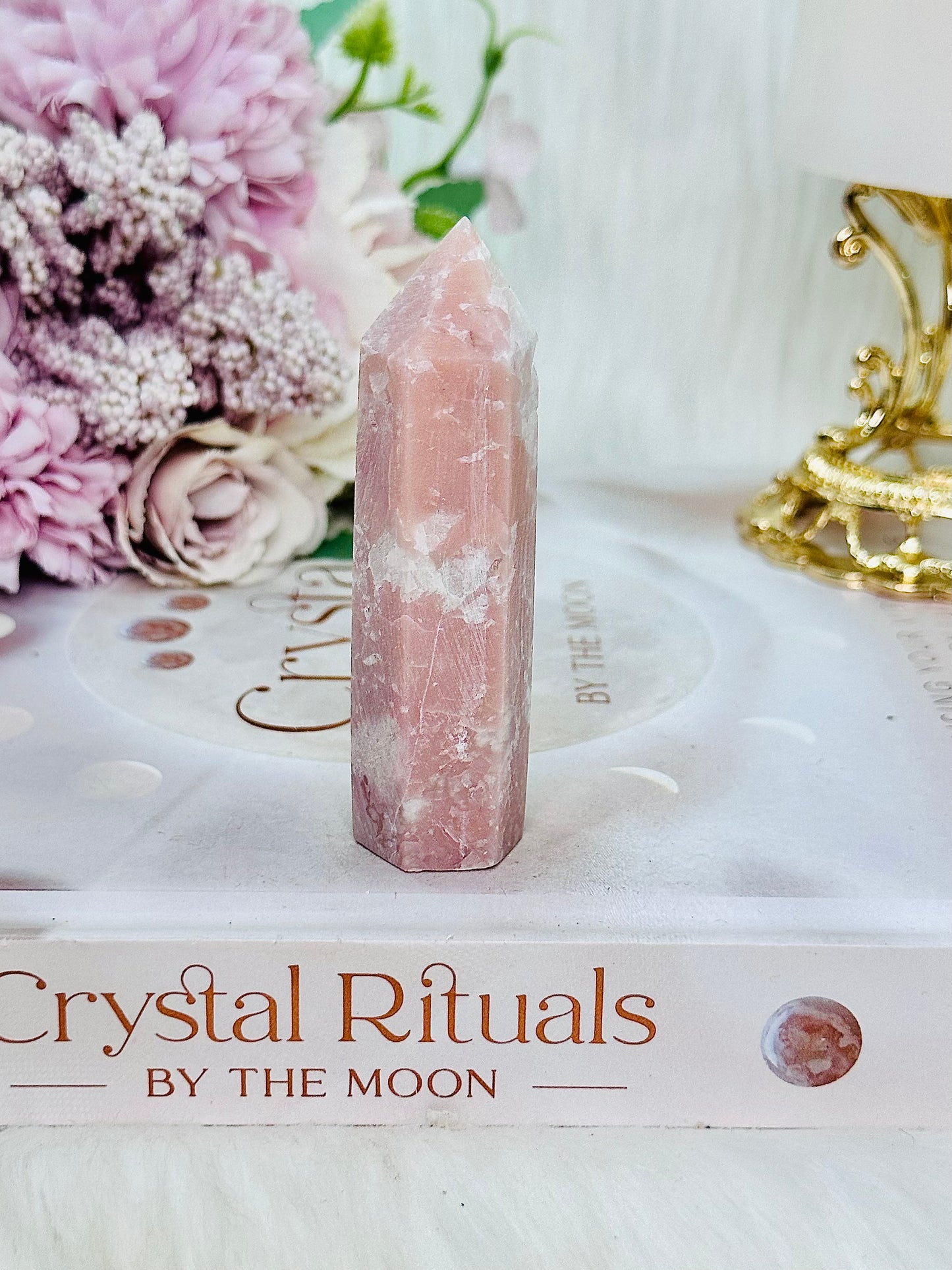 Gorgeous 8cm Pink Opal Tower