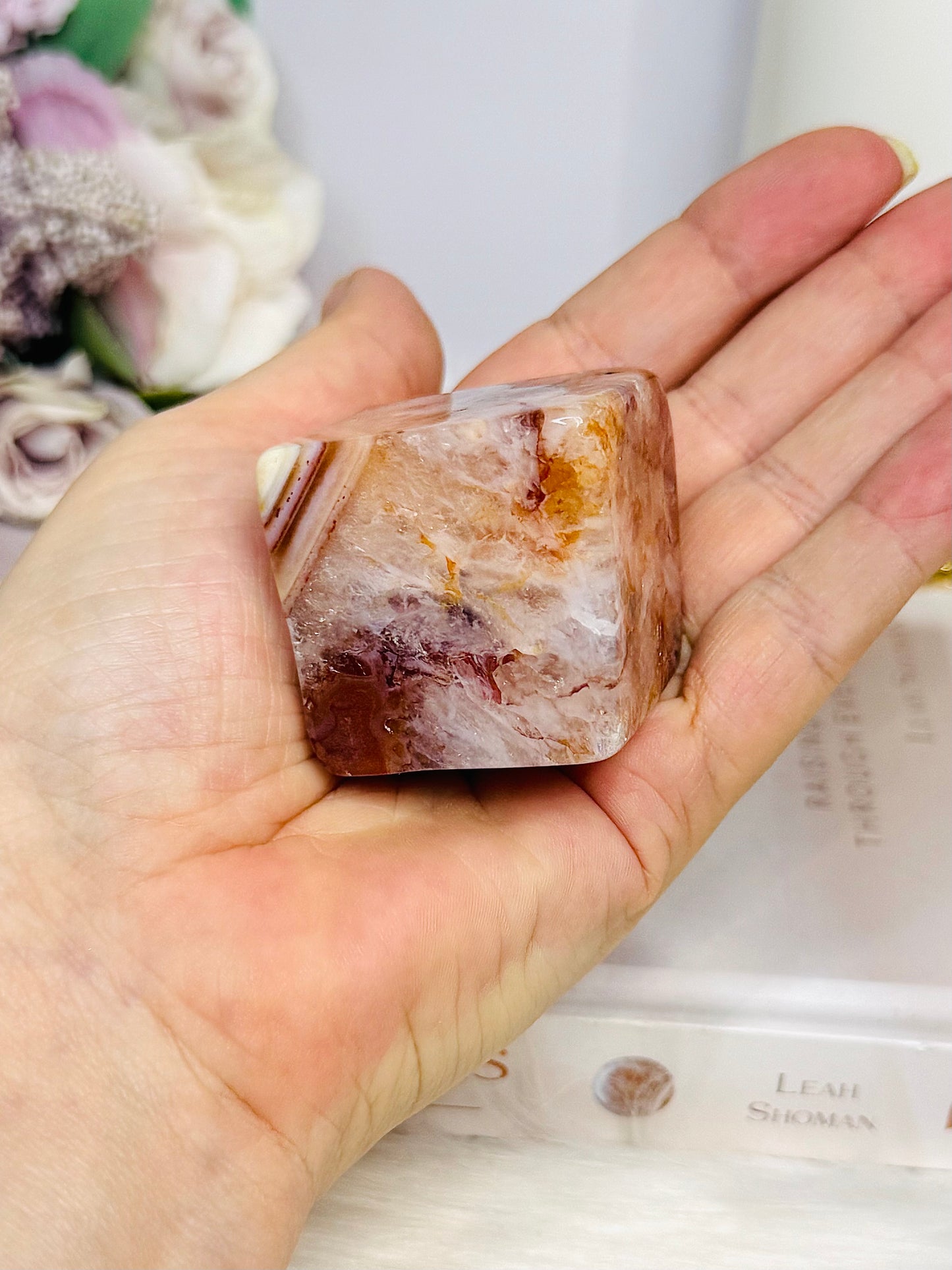 Carnelian Carved Cube 132g