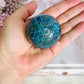 Absolutely Incredible High Grade Chrysocolla Sphere on Stand 198grams